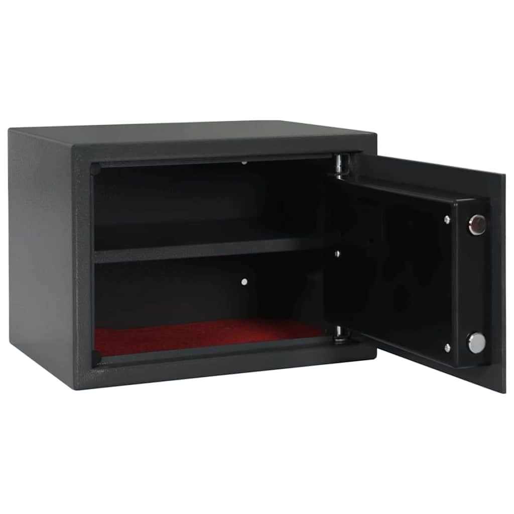 Genérico Caja Fuerte Digital Gris Oscuro 35 x 25 x 25 cm Acero,Seguridad empresarial y del hogar,Cajas fuertes-42011311