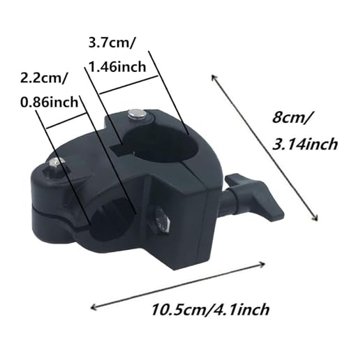 image for TUOREN Electronic Drum Rack Clamp 22mm Drum Rack T Clamp with Wing Nut