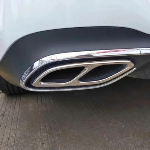 Finitions de pot d'échappement argent brillant pour Benz CLA W118 - 2