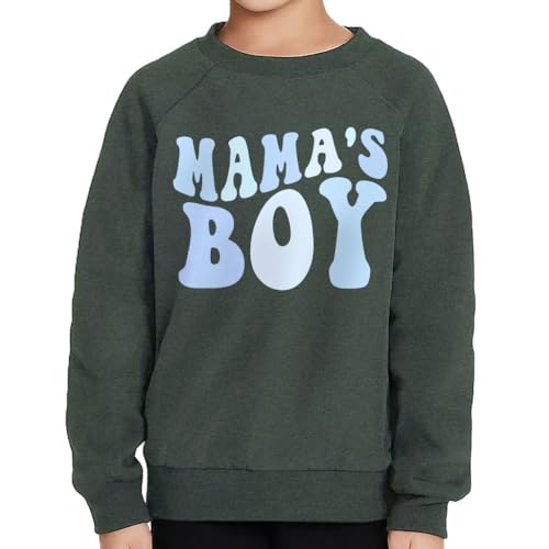 Mama's Boy Matching Toddler Raglan Sweatshirt - Cute Boys' Clothing - Boys' Apparel