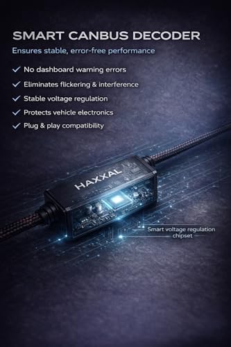 Image of HAXXAL H4 LED Headlight Bulb 200W 6000K Sky White Turbo LED Luma-Beam Technology Anti-Glare for Bike & Car