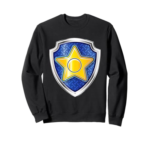 Sweat Pat'Patrouille Chase badge bleu cadeau parfait pour anniversaire enfant