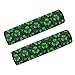 Maiyoinou Saint Patricks Day Wheelchair Armrest Covers(Pair) Durable Washable Green Leaf Pair Wheelchair Armrest Covers for Transportation Chairs, Scooters, Office Chairs, Mobility Aids