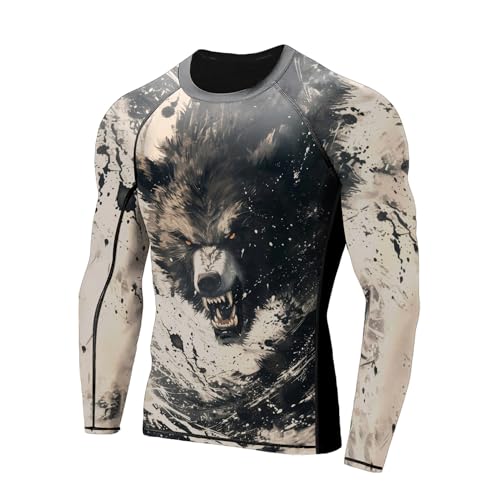BJJ Rash Guard, Ultra Soft Compression Shirt, Rash Guard Men Jiu Jitsu Long Sleeve