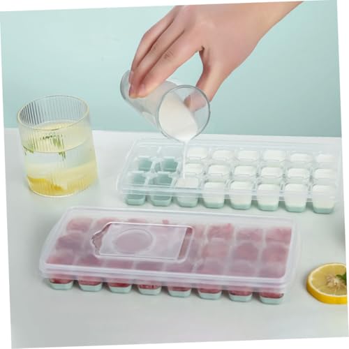 Molde para Cubos de Hielo con Tapa y Contenedor de Silicona miniatura 2