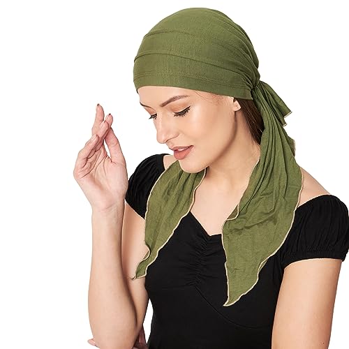 Image of The Headscarves Women Bamboo Pre Tie Scarf (HS107 Multicolor)
