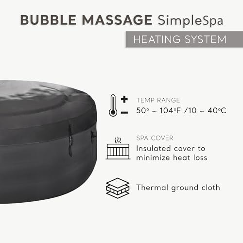 Image of INTEX SimpleSpa 4 Person Inflatable Hot Tub, Portable Spa with 100 Jets