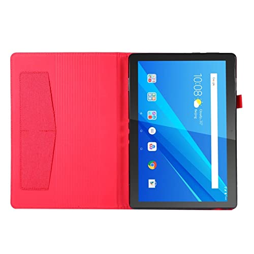 Protection à rabat Lenovo Tab P10 rouge antichoc König Design - 4