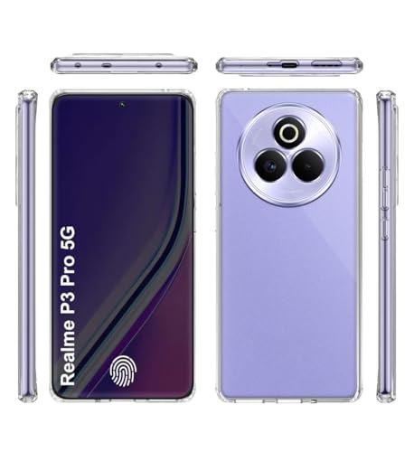 Image of COVERBLACK Flexible Rubber Case Back Cover for Compatible Model with Realme P3 Pro - RMX5032 - Transparent