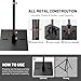 Heavy Duty Pipe and Drape Frame Kit 10x10ft Adjustable Height/Width Photography Background Support Poles All-Metal Construction Backdrop Stand for Party, Birthday, Wedding - Black