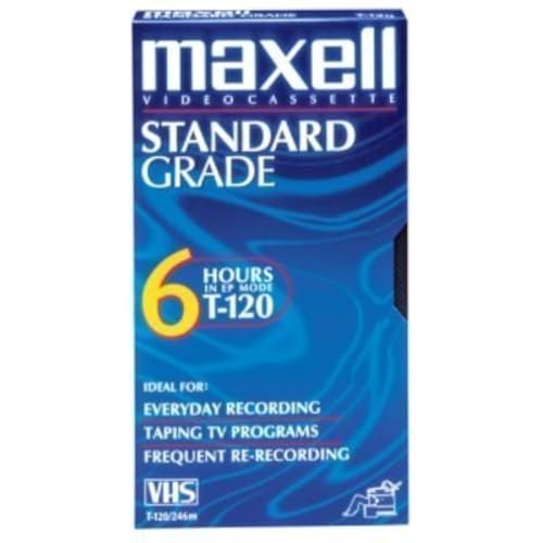 Cassette VHS Maxell T-120 pour sauvegarder vos vieilles vidéos