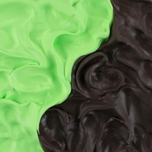 Geladough (Mint & Chocolate Scented) - Sensory Fidget Dough – Non-Sticky & No Residue Putty with Mix-Ins & Spoon, 180g – Stress Relief & Aromatherapy Toy for Kids & Adults