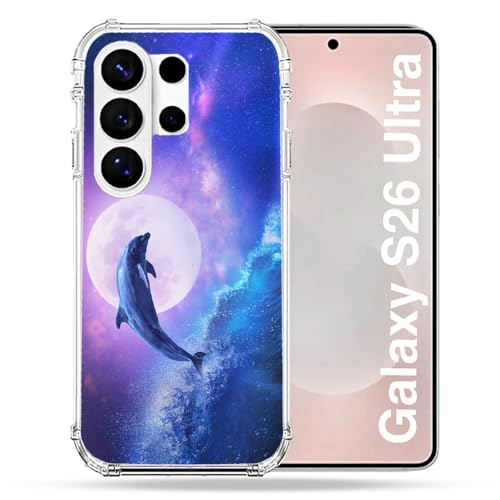 Coque Samsung S26 Ultra dauphin vague pour sorties plage et vacances