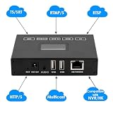 EXVIST H.265 1080P HDMI koder/dekoder wideo z ekranem, USB 2.0 do kamery internetowej 1080p, dekodowanie wideo ze strumienia RTSP/RTMP/TS, Compatible with ONV/HK, transmisja na żywo do YouTube