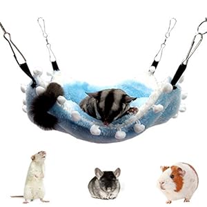 Clicks Vlies Pet Cage Hangmat voor kleine dieren Hangend huis Bed Rat Fret Chinchillas Totoro Hamster Cavia Winter Warm…