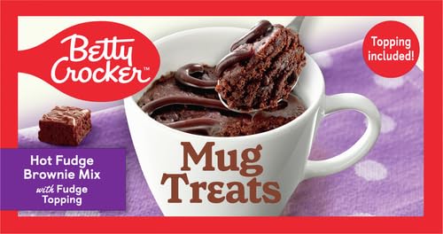 Miniatura 13 de Betty Crocker Mug Treats Hot Fudge Brownie Mix con cobertura de dulce de azúcar, 4 porciones, 13.9 onzas