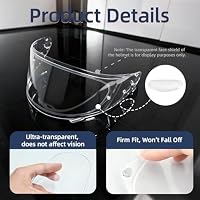 Antibeschlag Verspiegeltes für Shoei GT Air - Antibeschlag-Innenscheibe für Pinlock Visier Motorradhelm, Geeignet für Shoei GT Air3/Air2/Air, Neotec3/Neotec2/Neotec, X Spirit 3/X Spirit 2, Nxr, Qwest – Ansicht 3