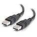 2m USB 2.0 A Male to A Male Cable - Black (6.6ft)