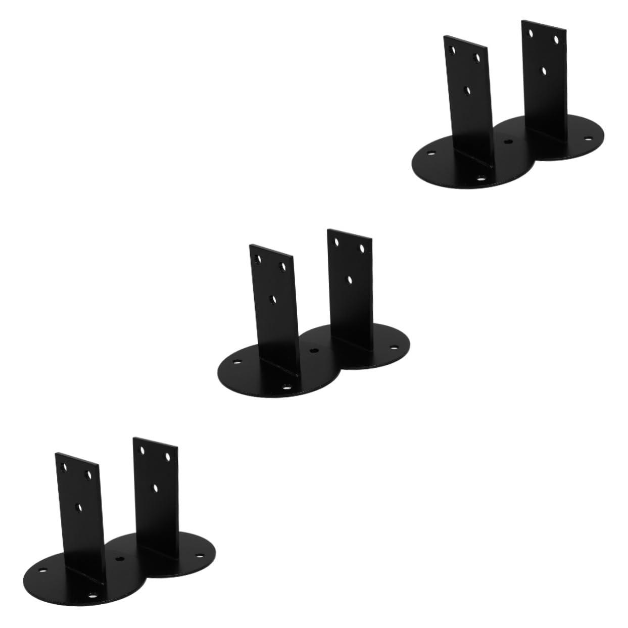 Support de main courante escalier Operitacx noir inox pour rampe balustrade