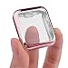 Apple watch case, iitee(tm) Electroplate Slim Case with Screen Protector for Apple Watch Series 1 (38mm rose gold)