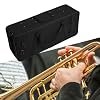 Trumpet Storage Box, Trumpet Case with Shoulder Strap Multiple Compartments Oxford Cloth Trumpet Suitcase Case