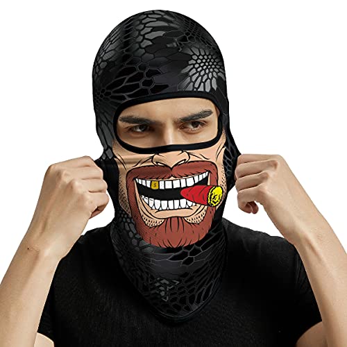 Image of 3D Balaclava Ski Mask Motorcycle Full Face Mask Outdoor Tactical Hood Headwear Mask Ghosts Skull Mask Men Women for Halloween
