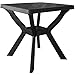 Produktbild Wohaga Wetterfester Bistrotisch Campingtisch Gartentisch Balkontisch Terrassentisch 70x70cm Kunststoff - Anthrazit