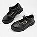 Stelle Girls School Mary Janes Uniform Shoes Flats Dress Shoes Chunky Loafers Oxfords (Little/Big Kids)(Black,13ML)