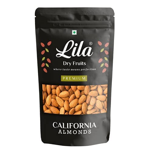 LILA DRY FRUITS 100% Natural Premium Dried, Nutritious & Delicious California Almonds 500g Pack Pouch | Premium Badam Giri | High in Fiber & Boost Immunity | Real Nuts | Dry Fruits | Gluten Free (B08ZKS2RLY) Amazon Price History, Amazon Price Tracker