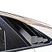 DLOVEG Rear Side Window Louvers Compatible for 2021 2022 2023 2024 2025 Kia K5 Accesories Sport Style Air Vent Cover (Glossy Black)