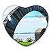 Magnete da frigorifero Uruguay, collezione di adesivi per frigorifero, magnete decorativo da viaggio, souvenir a forma di cuore in cristallo