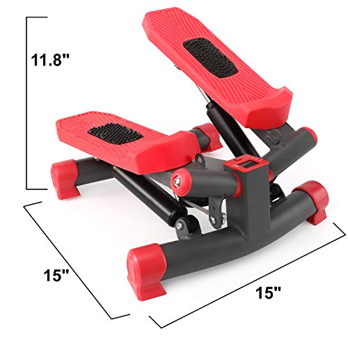 TOLOCO Stepper with Resistance Bands,Adjustable Mini Steppers for Exercise, Stair Stepping Fitness Equipment for Indoor