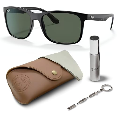 Ray-Ban RB4232 Square Shaped Sunglasses for Men & Women with Official RAYBAN Eyewear Kit