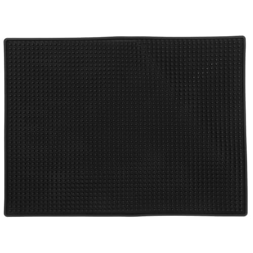 LIFKOME Almohadilla Antideslizante de PVC 20X30X08 CM para Herramientas de Peluquería Tapete Organizador para Recortadoras y Tijeras Accesorio para Salón y Barbería