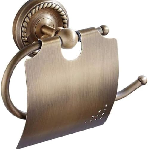 High End Double Gold Toilet Paper Holder Wall Mount Paper Towel Holder Best Polished Brass Bathroom Tissue Dispenser With Shelf Hois72578 4