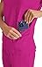 KOI Basics Becca Women's 4-Pocket Stretch Scrub Top Azalea Pink Large
