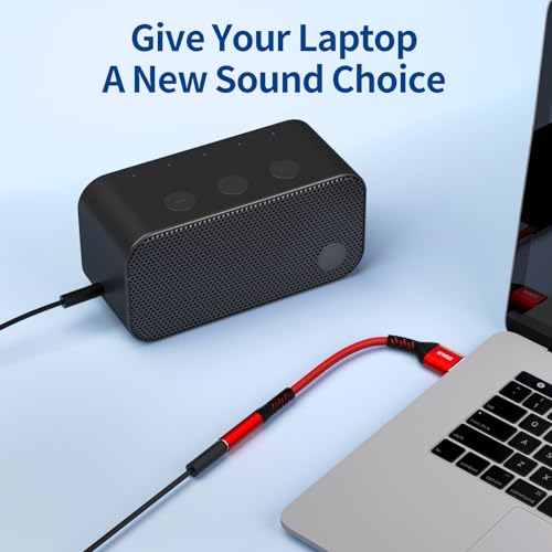 USB to 3.5mm Jack Audio Adapter (2-Pack), External Sound Card Converter，STSAUX USB-A to 3.5mm TRRS 4-Pole Mic Female with PC Windows, Laptop, Mac, Desktops, Linux, Plug and Play No Drivers Needed - Thumbnail 4