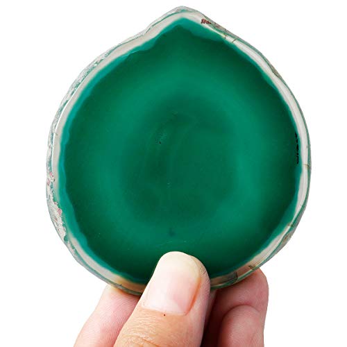 KYEYGWO 10 pezzi di pietra geode in agata lucida