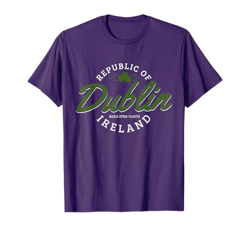 Dublin Ireland Shamrock St. Patricks Day Green Souvenir T-Shirt