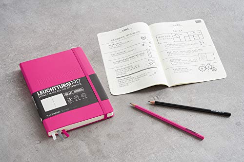 Leuchtturm1917 361033 Cuaderno Bullet Journal tamaño mediano (A5), color rosa fucsia nuevo