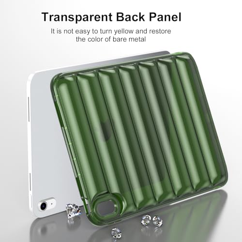 Coque iPad mini 7 A17 Pro silicone souple antichoc vert - 7