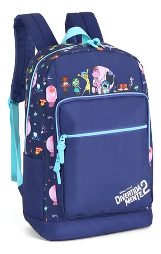 Mochila Costa Escolar Juvenil Divertida Mente by Luxcel Ref 47756 (ROXO)