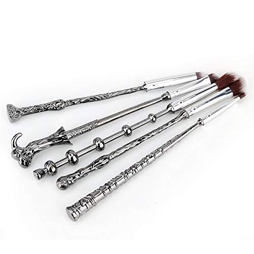 La Sante Metal Wizard Wand Potter Makeup Brushes With Gift Bag For Makeup 5Pcs Magic Eye Shadow Eyeliner Blending Pencil Lip Brush Beauty Tools #TOP3