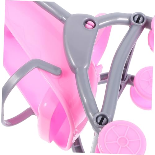 VANZACK 2stücke Mini Puppenwagen Aus Abs-Material Für Junge Mädchen Puppenkinderwagen Zum Spielen Kleiner Kinderwagen Für Puppenspiele Party-Spielzeug Für Junge Mädchen – Bild 7