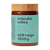 MANUKA VALLEY – Manuka Honig mit 459+ MGO im Glas. 1.200 g. Laborgeprüft und zertifiziert – 100 % natürlicher Manuka-Honig aus Neuseeland. Cremig, zart und mit subtiler, erdiger Note