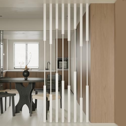 YUGXTH Set of 8 Metal Wall Partition Post Room Dividers,