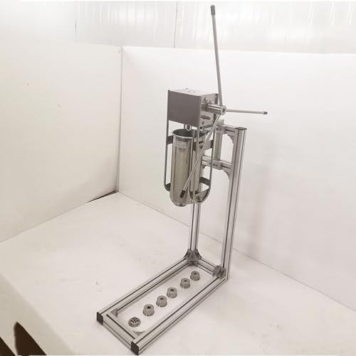 Churros comercial de acero inoxidable, máquina de llenado manual de donas para panaderías y restaurantes, fácil de usar y limpiar