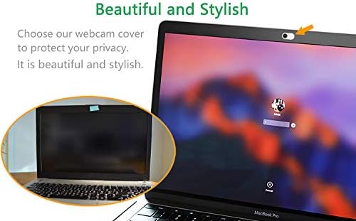 CloudValley Webcam Cover Slide, 0.023 Inch White, Web Camera Cover for MacBook Pro, MacBook air, laptop Accessories, iMac, Desktop, PC, iPad, iPhone 8/7/6 Plus, Privacy Protection, Ultra-Thin[2 Packs]