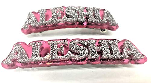 Hair Barrette Personalized Custom Name Barrettes Hair Accessory Hair Tie, LaserCut Diamond Look - With Your Name, Made To Order Hair Accessory Hair Clip - It's Stunning, Attractive and Gorgeous Design