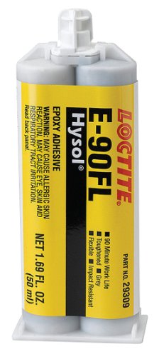 Loctite 219298 Gray E-90FL Hysol Epoxy Structural Adhesive, Flexible, 50 mL Dual Cartridge